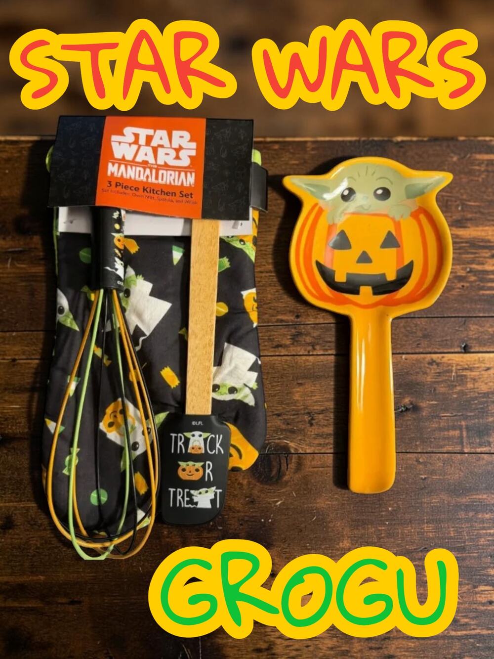 Star Wars Grogu Halloween Themed 4 Pc Bundle NWT